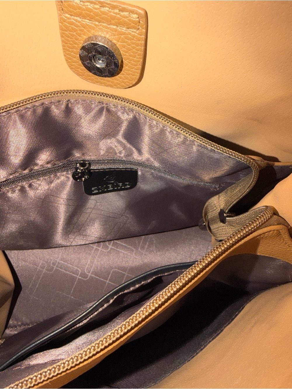 ZMBird Classic Tan Tote Bag - Timeless Everyday Carry - Picture 5 of 6